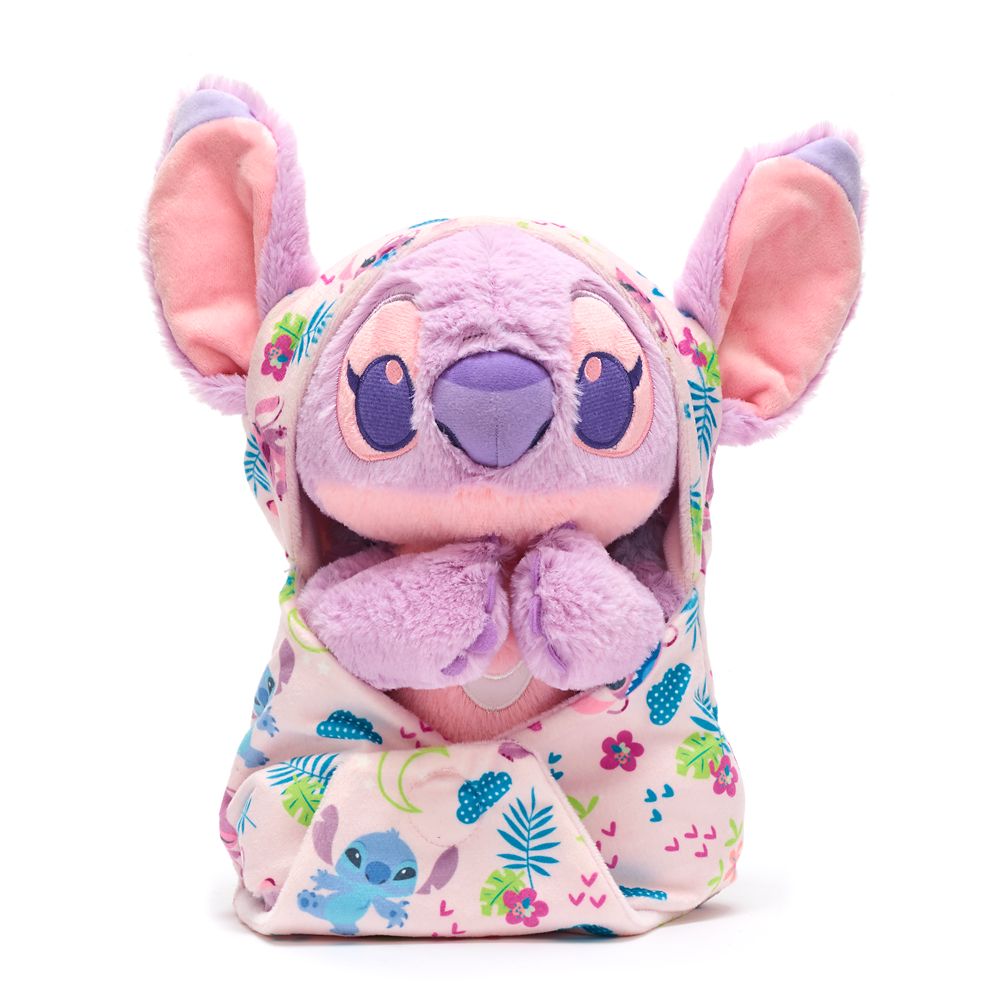 ウォルトディズニー Disney US堅苦しさ商いもの スティッチ リロとスティッチ リロ 天使 おくるみぬいぐるみ 小大きさ ぬいぐるみ あやつり人形 手あそび 30糎 もの言う花 赤んぼう [並行輸入品] Angel Plush with Blanket Pouch Lilo