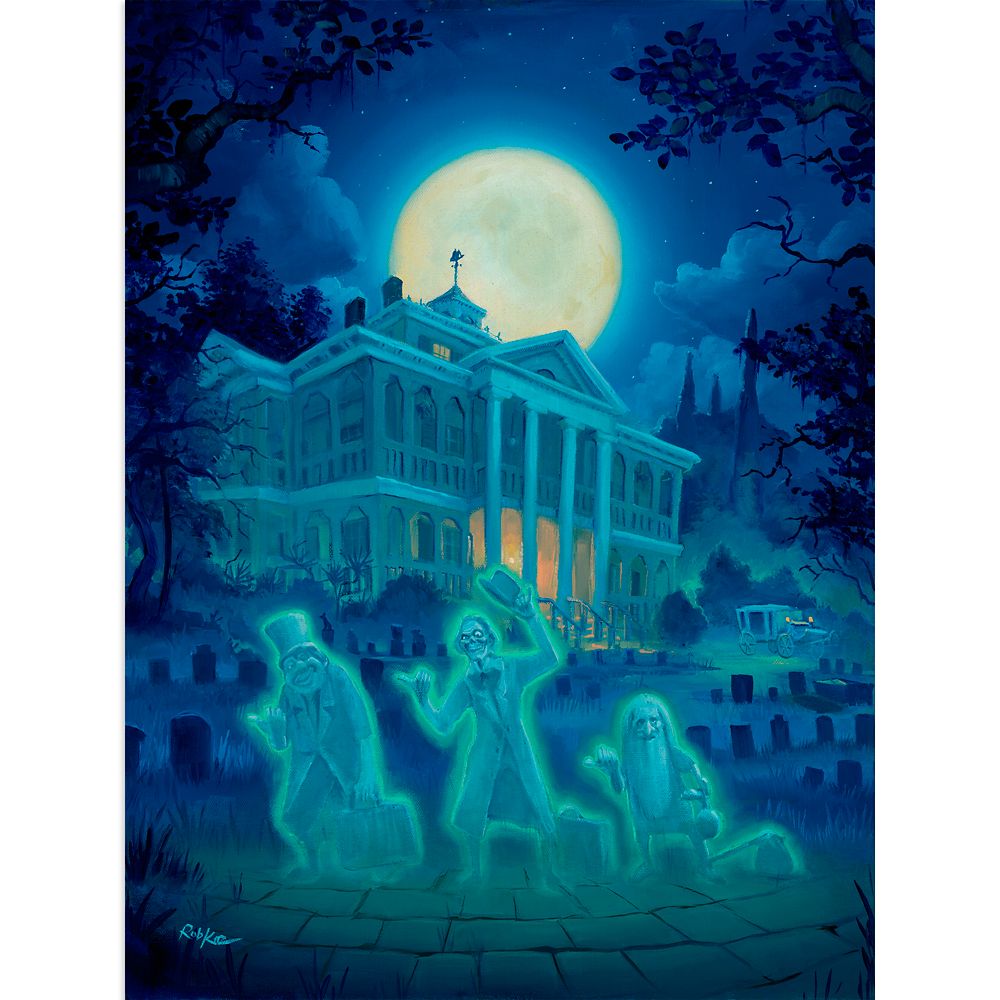 【取寄せ】 ディズニー Disney US公式商品 ホーンテッドマンション ヒッチハイキングゴースト 限定版 限定 キャンバス [並行輸入品] The Haunted Mansion ''Beware of Hitchhiking Ghosts'' Canvas Artwork by Rob Kaz ? Limited Edition グッズ ストア プレゼント ギ｜ビーマジカル店
