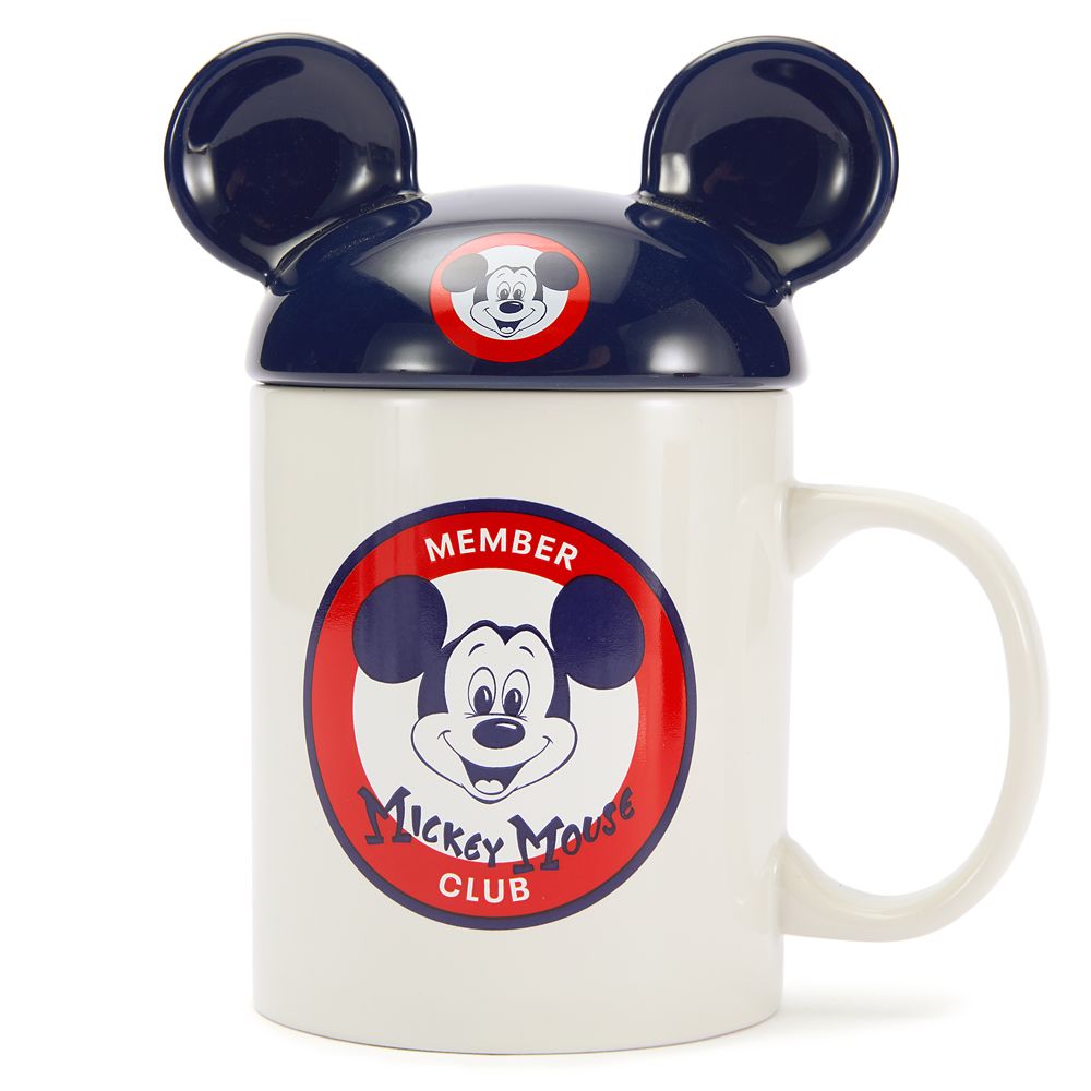 【取寄せ】 ウォルトディズニー Disney US堅苦しさ商いもの ミッキーマウス パディ カップ マグカップ 水呑み 優勝杯 食器 イヤーハット 耳 鳥打ち帽 かぶり笠 イヤーキャップ 旗がしら  [並行輸入品] The Mickey Mouse Club 70th Anniversary Mug with Ear Hat Lid グッズ バス発着場 差し上げ物