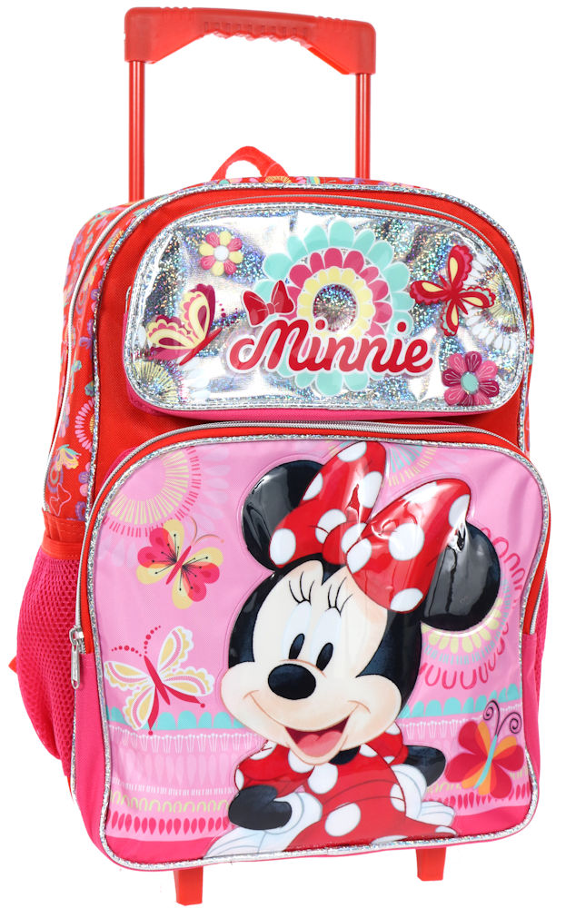【楽天市場】【1-2日以内に発送】【L】 ディズニー Disney ミニー ミニーマウス キャリーバッグ 旅行 バッグ リュックサック 兼用