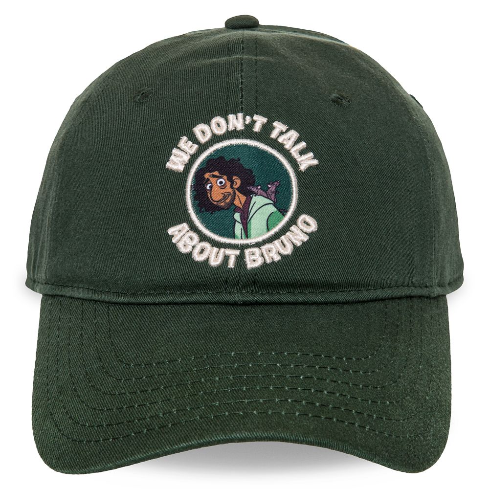 【取寄せ】 ディズニー Disney US公式商品 ミラベルと魔法だらけの家 キャップ 帽子 ハット ベースボールキャップ 野球帽 ベースボース 野球 ボール 大人用 大人 [並行輸入品] Encanto ''We Don't Talk About Bruno'' Baseball Cap for Adults グッズ ストア プレゼント ギフ画像