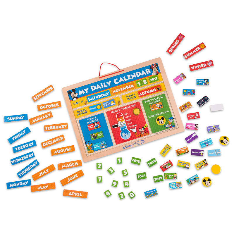 Melissa and Doug My Daily Magnetic Kids Children/'s Calendar