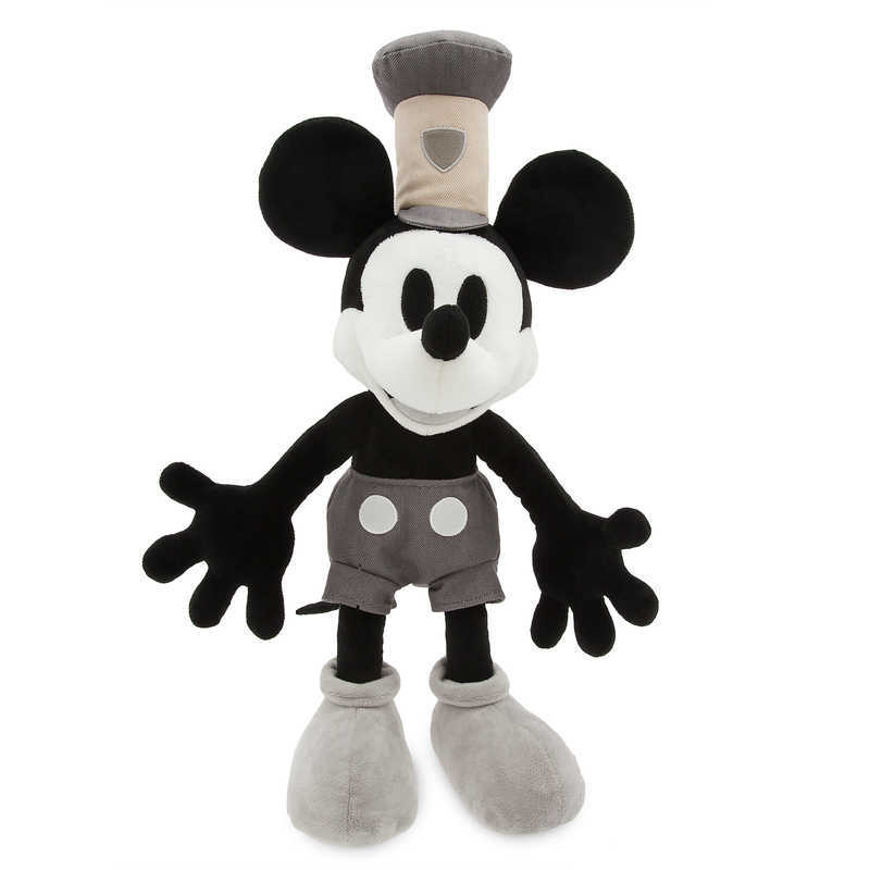 black and white mickey mouse plush