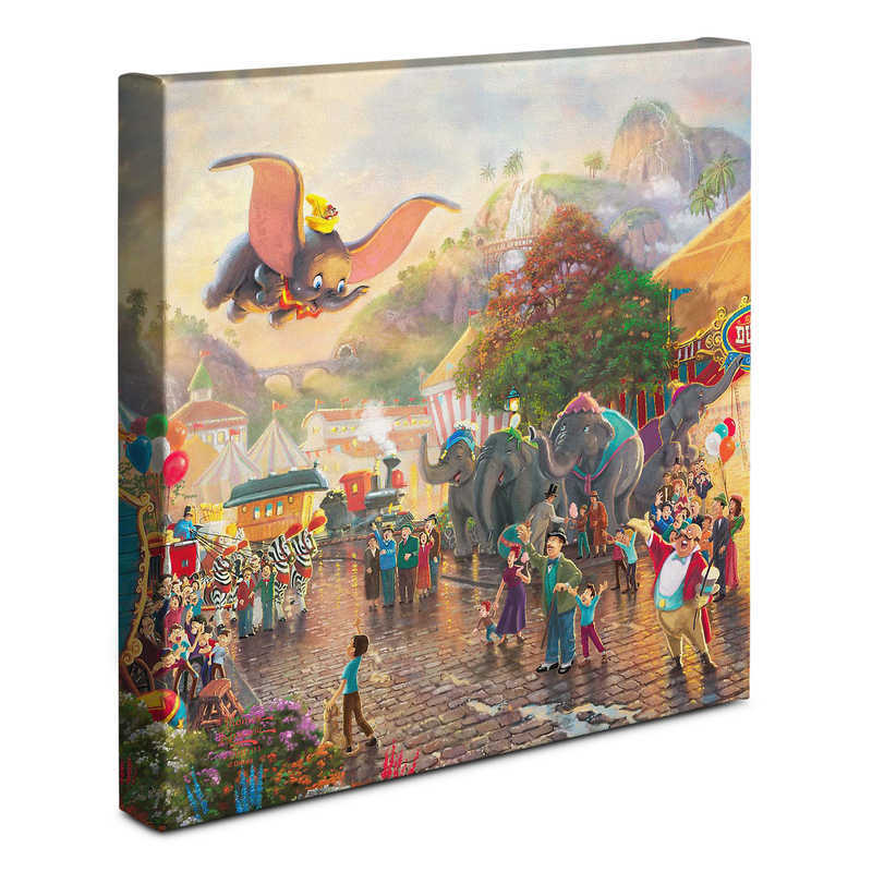 Disney Dumbo 取寄せ Us公式商品 ディズニー トーマスキンケード Gallery キャンバス Dumbo Dumbo ダンボ Kinkade Thomas 絵画 アート インテリア 絵 飾り アートワーク 並行輸入品 Dumbo Gallery Wrapped Canvas グッズ ストア プレゼント ギフト クリスマス 誕生