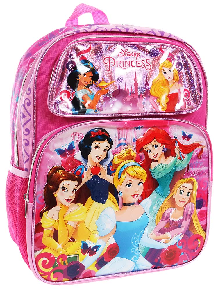 楽天市場 1 2日以内に発送 L ディズニー Disney プリンセス シンデレラ ベル ラプンツェル 白雪姫 アリエル ジャスミン オーロラ姫 リュック リュックサック 旅行 バッグ バックパック 鞄 かばん 女の子 女子 女児 子供 子供用 ガールズ キッズ 並行輸入品
