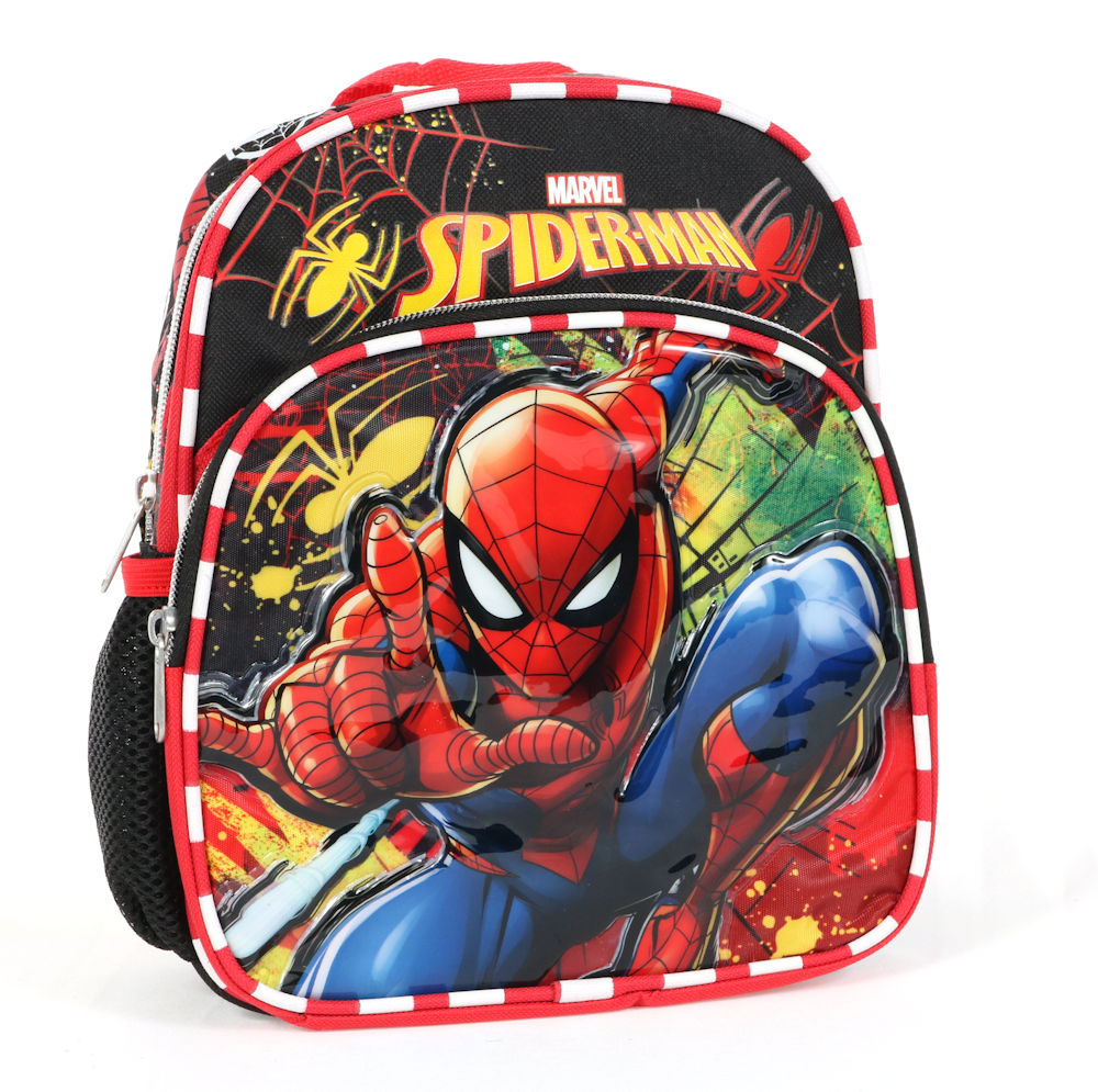 楽天市場 スパイダーマン バックパック ２ポケット Mサイズ 約35cm リュックサック Spiderman 遠足 子供用 入学準備 習い事 小学生 旅行 アメリカ雑貨とミニカーのアイカム