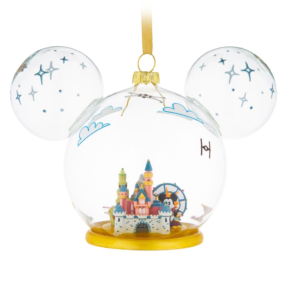 楽天市場 あす楽 ディズニー Disney Us公式商品 ミッキーマウス ミッキー ディズニーランド オーナメント クリスマスツリー 飾り デコレーション 並行輸入品 Mickey Mouse Icon Disneyland Glass Ornament グッズ ストア プレゼント ギフト クリスマス 誕生日 人気