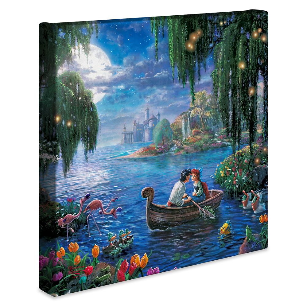 あすなまやさしい ディズニー Disney Us形式商い物 リトルマーメイド アリエル Ariel プリンセス トーマスキンケード Thomas Kinkade カンヴァス 図 ファインアート ファニチャー 小間絵 飾付け アートワーク 並行輸入尊厳 The Little Mermaid Ii Gallery Wrapped Canvas