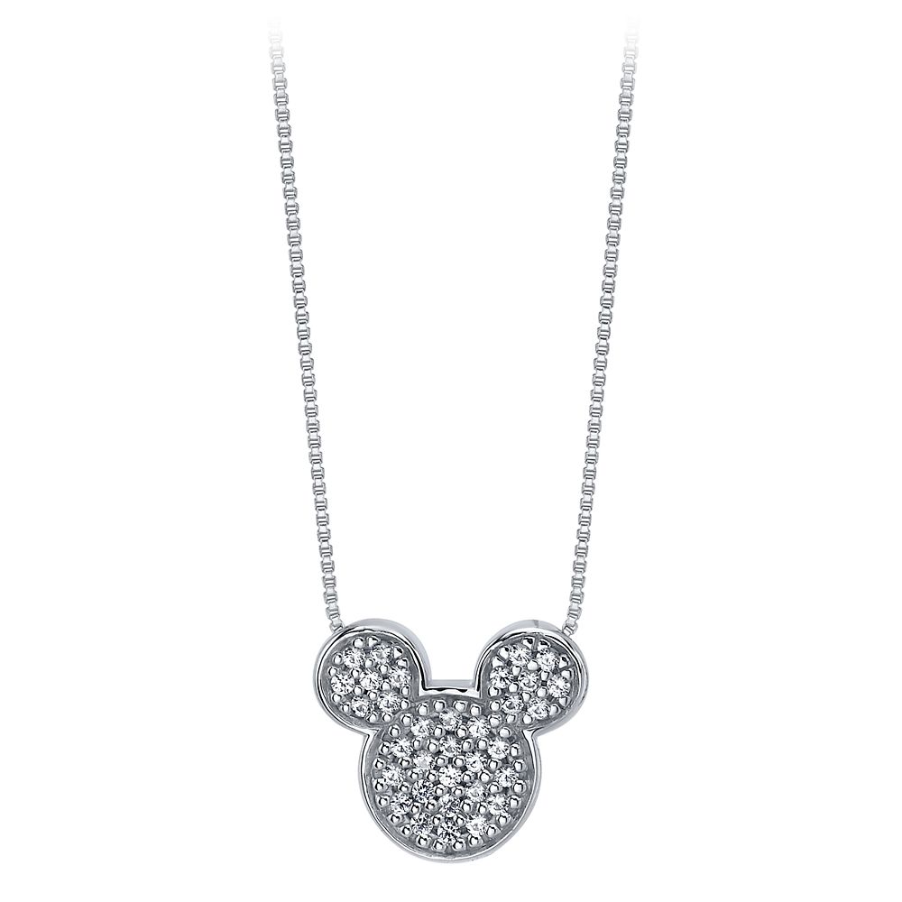 【取寄せ】 ディズニー Disney US公式商品 ミッキーマウス ミッキー ペンダント ジュエリー アクセサリー ネックレス [並行輸入品] Mickey Mouse Icon Sapphire Pendant Necklace グッズ ストア プレゼント ギフト クリスマス 誕生日 人気