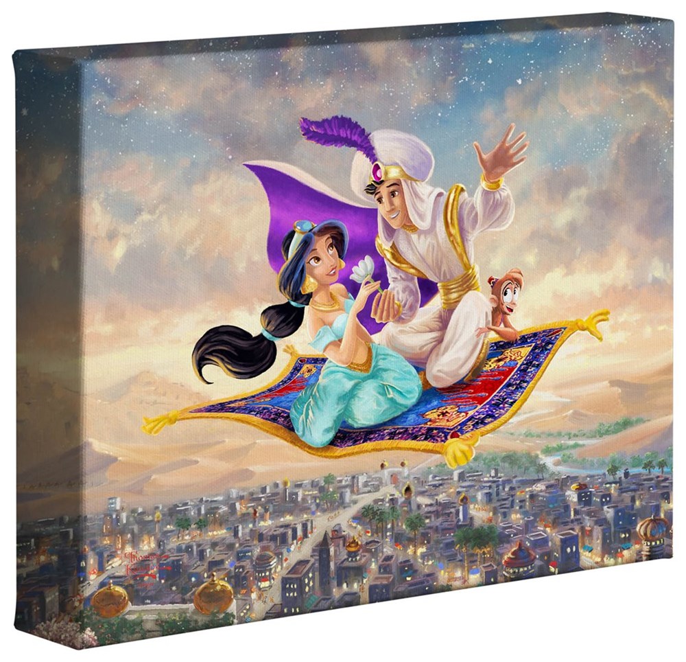 楽天市場 取寄せ ディズニー Disney アラジン ジャスミン プリンセス 大きさ 3cm X 25 4cm 絵画 絵 アート キャンバス インテリア 装飾 デザイン 壁 Thomas Kinkade トーマスキンケード 並行輸入品 Thomas Kinkade Aladdin 8 X 10 Gallery Wrapped Canvas