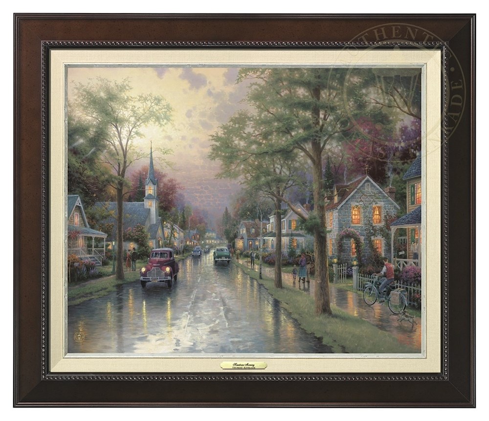 Espresso Kinkade 絵画 風景 Classic Thomas 風景画 景色 トーマスキンケード Frame Kinkade 取寄せ 並行輸入品 装飾 風景 キャンバス Kinkade 取寄せ 壁 フレーム付き インテリア 絵 アート デザイン 額付き 自然