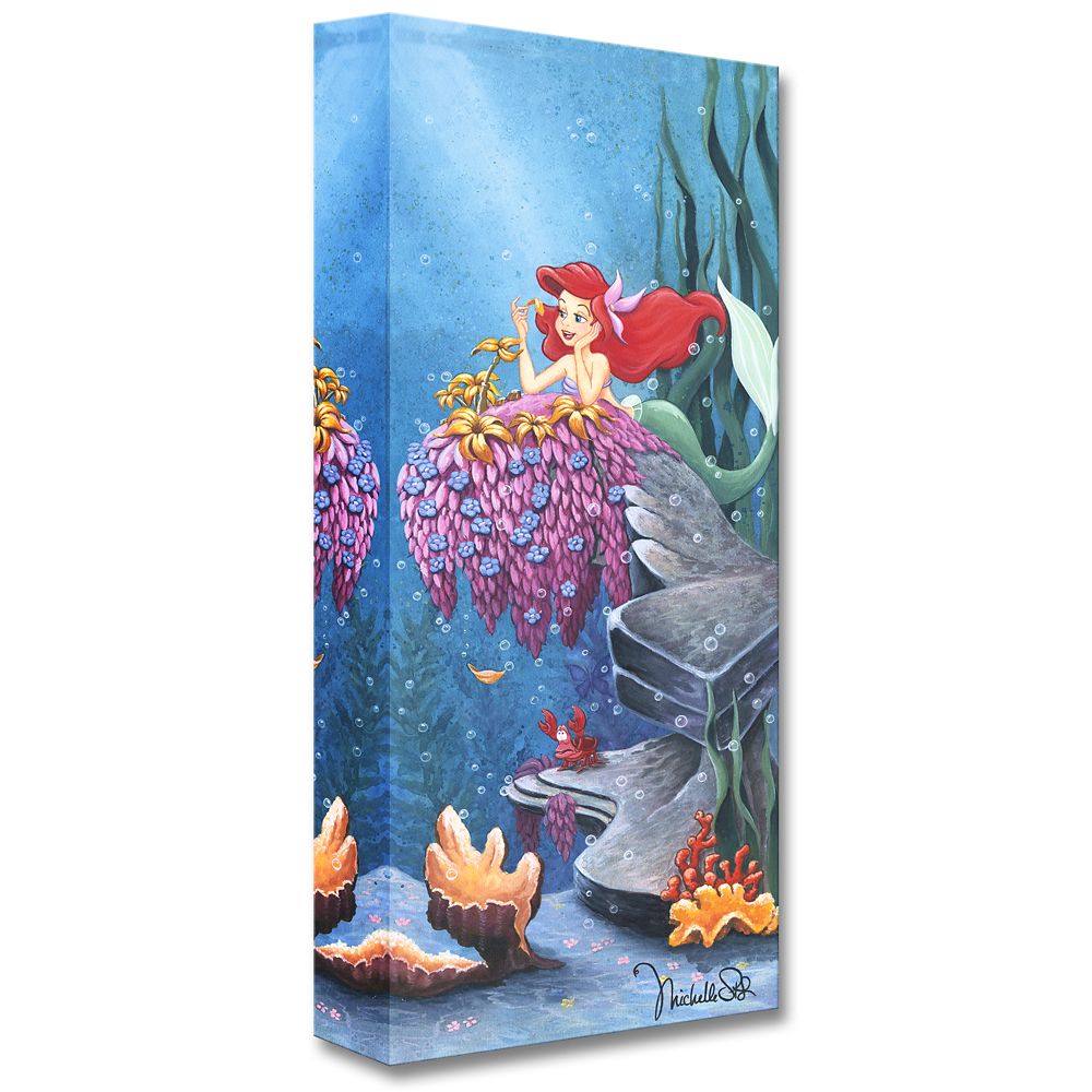 100 安い Mermaid Little The 並行輸入品 キャンバス アートワーク 飾り 絵 インテリア アート 絵画 プリンセス Ariel アリエル リトルマーメイド Us公式商品 Disney ディズニー 取寄せ He ク ギフト プレゼント ストア グッズ St Laurent Michelle By Gicl E Me