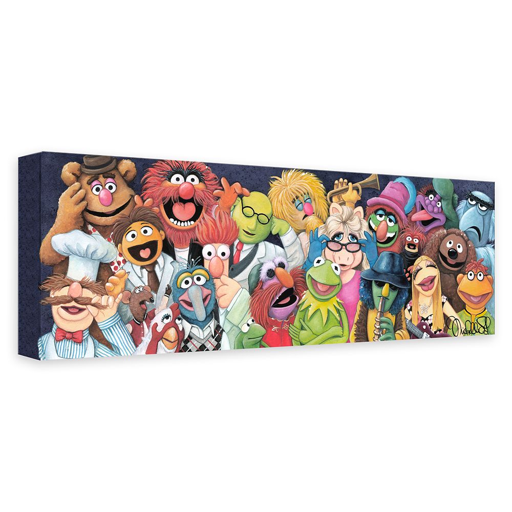 取寄せ ディズニー Disney Us公式商品 マペットショー Muppet キャンバス 絵画 アート インテリア 絵 飾り アートワーク 並行輸入品 The Muppets Backstage At The Show Gicl E On Canvas By Michelle St Laurent グッズ ストア プレゼント ギフト