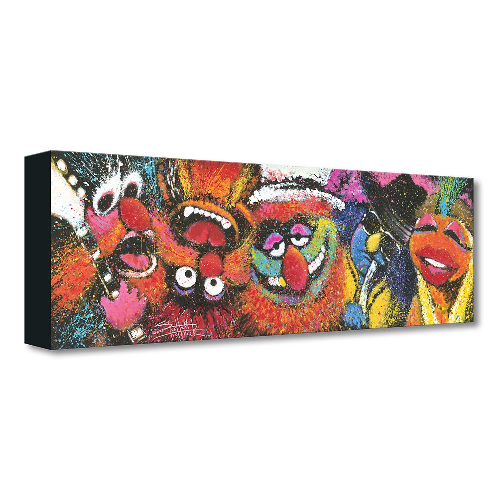 【取寄せ】 ディズニー Disney US公式商品 マペットショー Muppet キャンバス 絵画 アート インテリア 絵 飾り アートワーク [並行輸入品] The Muppets ''Electric Mayhem'' Gicl?e on Canvas by Stephen Fishwick グッズ ストア プレゼント ギフト クリスマス 誕生日