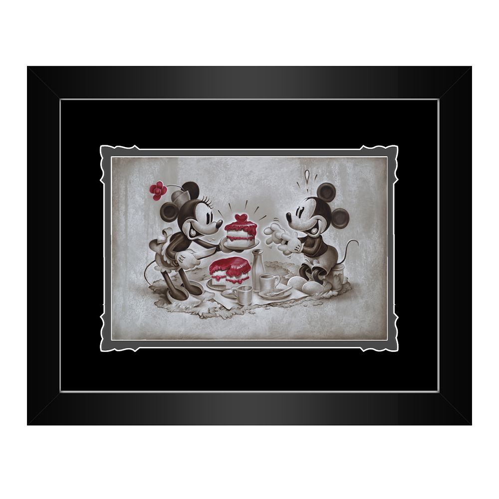 取寄せ The ディズニー Disney Us公式商品 ミッキーマウス ミッキー ミニーマウス Framed 絵画 ミニー 絵 アート デラックスプリント 絵画 プリント インテリア フレーム付き 額付き 並行輸入品 Mickey And Minnie Mouse The Way To His Heart Framed Deluxe Print