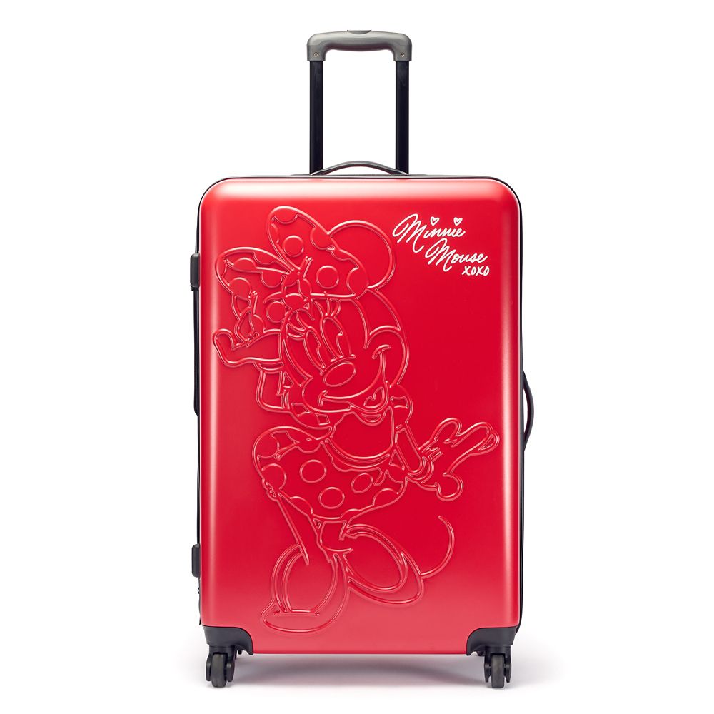 【取寄せ】 ディズニー Disney US公式商品 ミニーマウス ミニー キャリーバッグ 鞄 カバン スーツケース 旅行 バッグ 70cm ラゲージ キャリーケース ころころ かばん [並行輸入品] Minnie Mouse Rolling Luggage ? 28'' プレゼント ギフト クリスマス 誕生日 人気｜ビーマジカル店