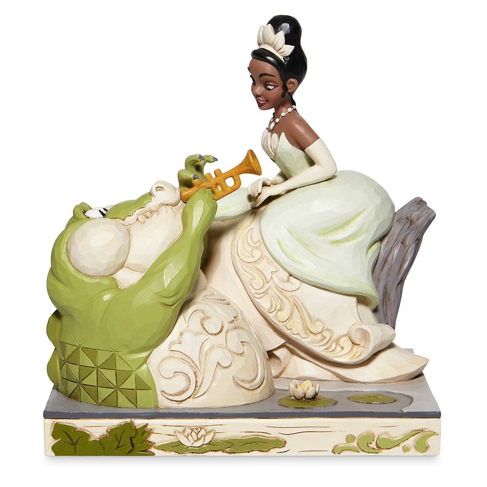 【取寄せ】 ディズニー Disney US公式商品 プリンセスと魔法のキス ティアナ プリンセス ルイス プリンセスと魔法まほうのキス ワニ 置物 フィギュア ジムショア 人形 おもちゃ [並行輸入品] Tiana and Louis White Woodland Figure by Jim Shore ? The Princess the Frog画像