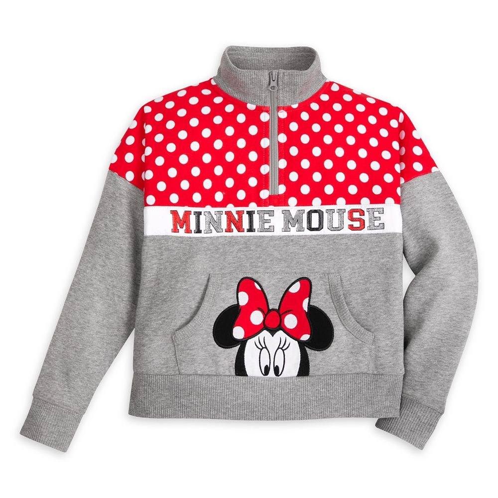 キッズ ベビー マタニティ その他 安いそれに目立つ For Pullover Zip Mouse Minnie 並行輸入品 子供 ガールズ 女の子 子供用 女の子用 服 ジャケット 上着 トップス プルオーバー ディズニーランド ミニー ミニーマウス Us公式商品 Disney ディズニー 取寄せ