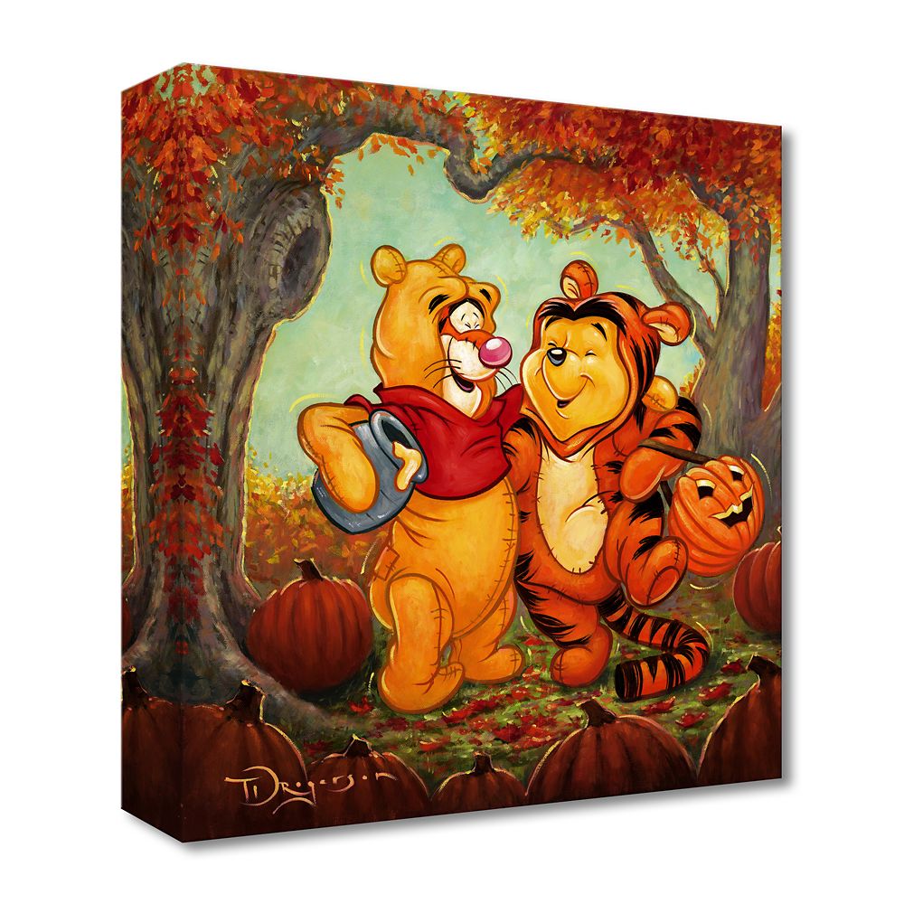 【取寄せ】 ディズニー Disney US公式商品 くまのプーさん ぷーさん プーさん pooh ティガー タイガー マスカレード マスク 衣装 限定版 ティムロジャーソン 限定 [並行輸入品] Winnie the Pooh and Tigger ''Friendship Masquerade'' Art by Tim Rogerson ? Limited Editio画像