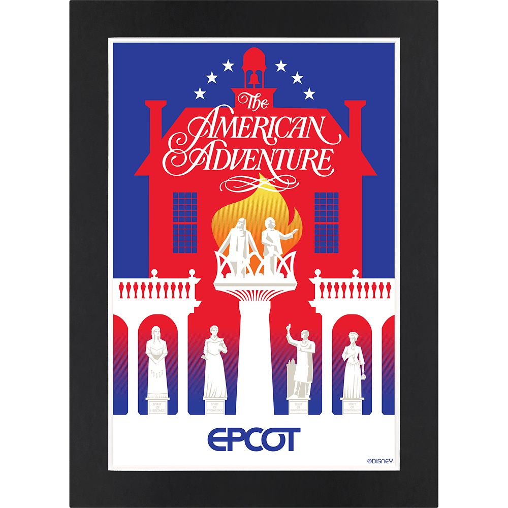 【取寄せ】 ディズニー Disney US公式商品 エプコット アメリカン アドベンチャー マットプリント アート 絵画 インテリア 装飾 紙製 厚紙 [並行輸入品] EPCOT The American Adventure Pavilion Matted Print グッズ ストア プレゼント ギフト クリスマス 誕生日 人気