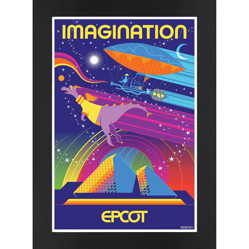 【取寄せ】 ディズニー Disney US公式商品 エプコット マットプリント アート 絵画 インテリア 装飾 紙製 厚紙 [並行輸入品] EPCOT Imagination Matted Print グッズ ストア プレゼント ギフト クリスマス 誕生日 人気