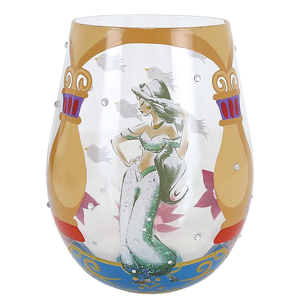 【取寄せ】 ウォルトディズニー Disney US堅苦しさ商いもの アラジン ジャスミン 妃殿下 意気ごみ 水呑み 硝子 ステムレスグラス ぶどう酒水呑み [並行輸入品] Jasmine \u0027\u0027Let Your Dreams Soar!\u0027\u0027 Stemless Glass by Lolita ? Aladdin 差し上げ物 差し上げ物 クリスマス 生まれ落ちる日 一般受け