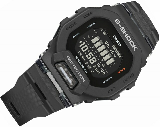 楽天市場 7 シリーズ初の角型 小型モデル Casio G Shock ジーショック G Squad ジースクワッド スクエアデジタル Mip液晶 メンズクオーツ モバイルリンク Bluetooth 174 気圧防水 歩数 カロリー インターバルタイマー計測 ブラック Gbd 0 1jf ジュエリー