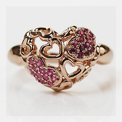 楽天市場 ピンクサファイア ルビーハートリング ハーティー ハート 誕生石 7月 9月 春色ピンク クリスマス プレゼント ベーネ ベーネ
