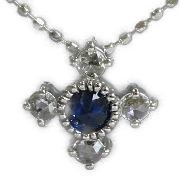 楽天市場】サファイア×ダイヤモンド鍵ペンダントトップ「クラシック