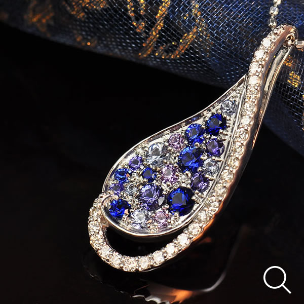 楽天市場】サファイア×ダイヤモンド鍵ペンダントトップ「クラシック