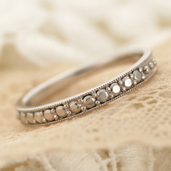 楽天市場】フィレンツェ彫りメタルリング「ミモザ」PT900 K18 K10対応