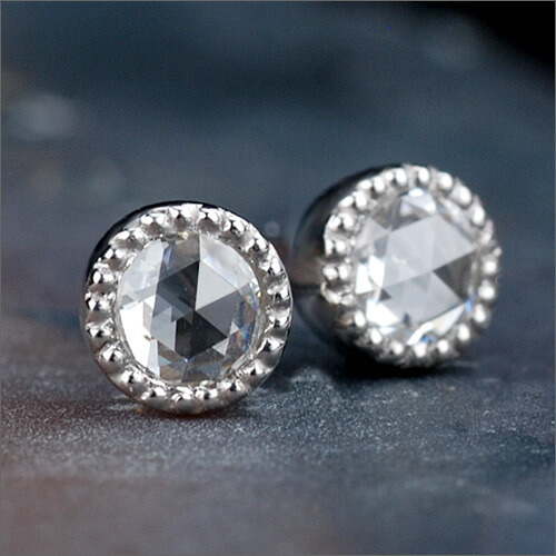 楽天市場】5.5ミリの贅沢な輝き！ ローズカットダイヤモンド