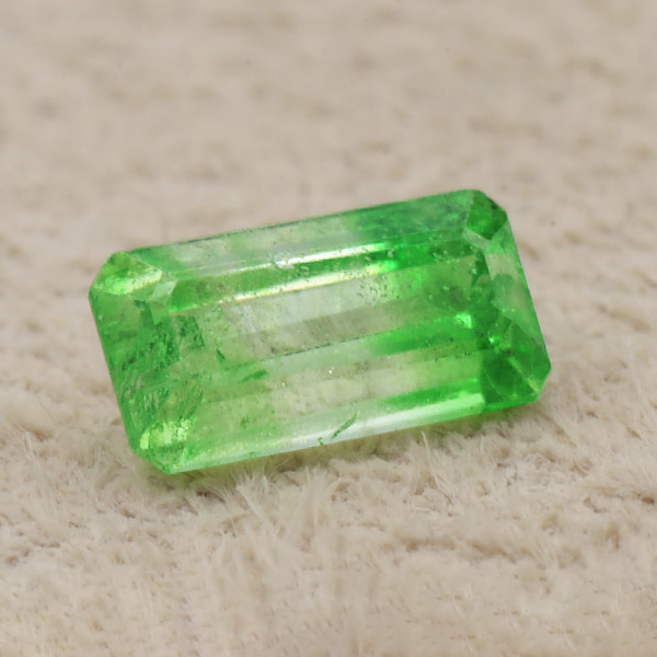 ☆バイカラーグリーンガーネット オクタゴン 0.84ct １個限定 製品オーダー可能 ※こちらのルースを使用してのオーダー・セミオーダー・カスタマイズもお受けできます。