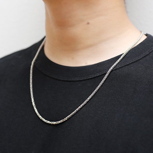 夏の日替わりセール開催中 Pt850 スパイクトリカット 60cm 線経0 8mm メンズネックレス 限定1本pt850 限定マルシェ Vatrada In