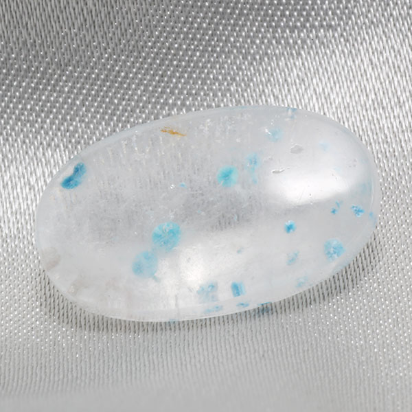 【ポイント10倍】 ☆ブラジル産 パライバクォーツ　メデューサクオーツ オーバルバフトップ 3.45ct 限定1個誕生石10月※こちらのルースを使用してのカスタマイズもお受けできます。 7pev｜ベーネ・ベーネ