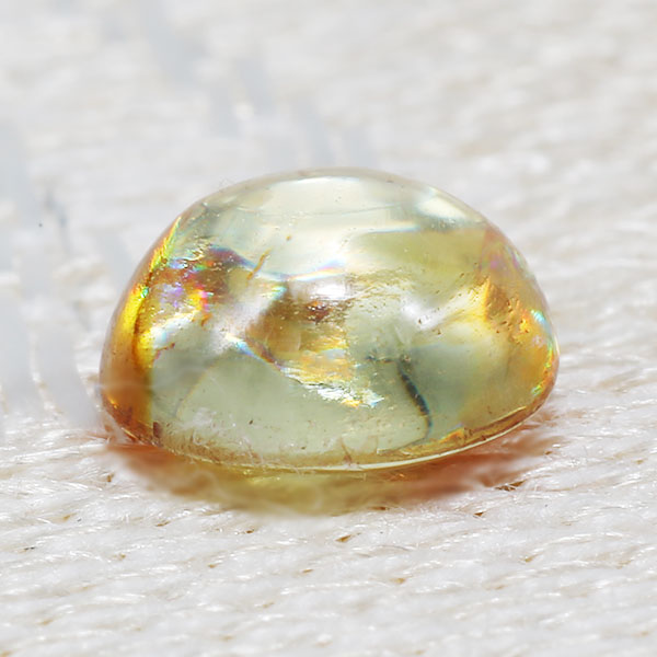 【ポイント10倍】 ☆バイカラー スファレライト ラウンドカボション 1.26ct 限定1個 ※こちらのルースを使用してのカスタマイズもお受けできます。　pbn1
