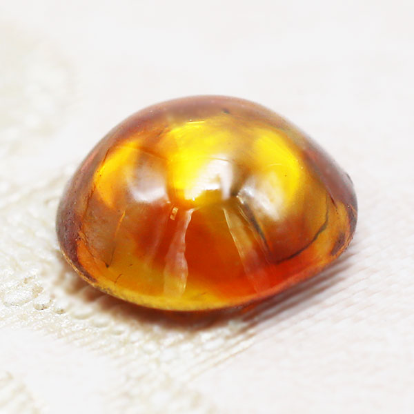 【ポイント10倍】 ☆オレンジ スファレライト ラウンドカボション 1.13ct 限定1個 ※こちらのルースを使用してのカスタマイズもお受けできます。