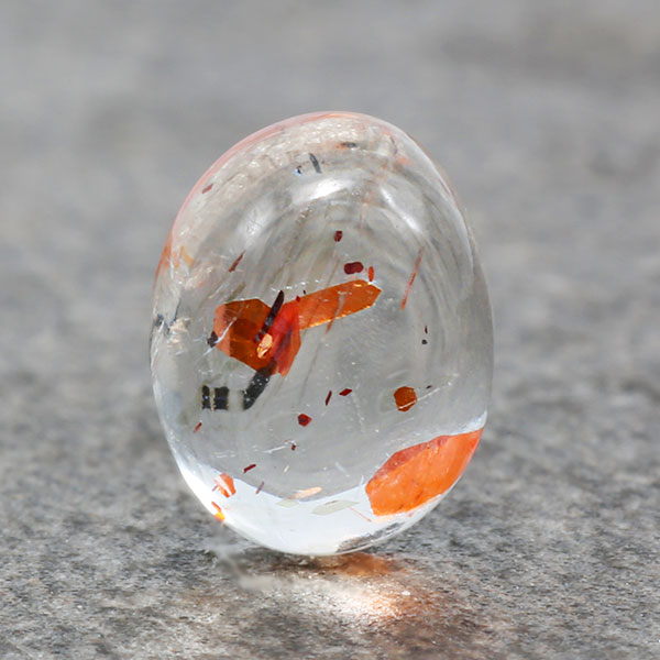 ☆サンストーン オーバルカボション 金魚 1.12ct１個限定 ※こちらのルースを使用してのカスタマイズもお受けできます。