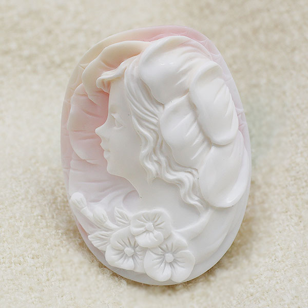 【ポイント10倍】 ☆コンクシェル カメオ 69.26ct※こちらのルースを使用してのカスタマイズもお受けできます。 7pev｜ベーネ・ベーネ