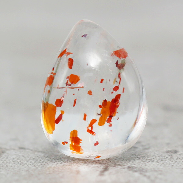 【ポイント10倍】 ☆サンストーン ペアシェイプ カボション 金魚 1.14ct 限定1個 ※こちらのルースを使用してのカスタマイズもお受けできます。　pbn1