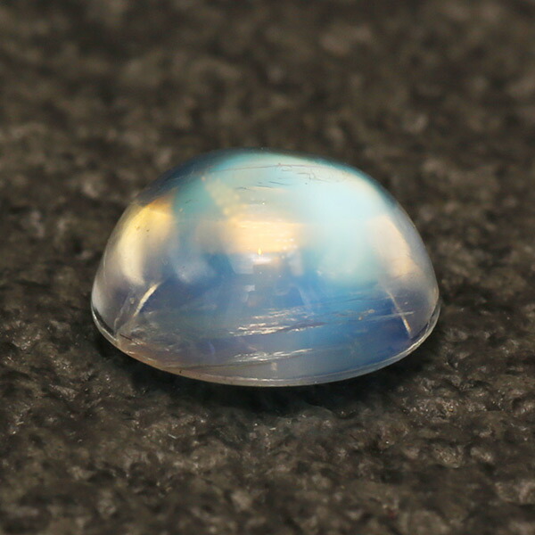 ☆7.9mm レインボームーンストーン ラウンド カボション 1.71ct 限定1個 ※こちらのルースを使用してのカスタマイズもお受けできます。誕生石6月|ベーネ・ベーネ