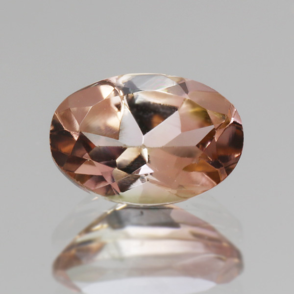 ☆バイカラートルマリン オーバル 0.4ct 限定1個 ※こちらのルースを使用してのカスタマイズもお受けできます。誕生石10月