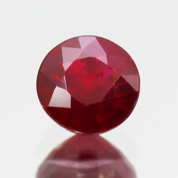 ☆鑑別書付 4mm 0.337ct ピジョンブラットルビー ラウンド 限定1個 ※こちらのルースを使用してのカスタマイズもお受けできます。誕生石7月