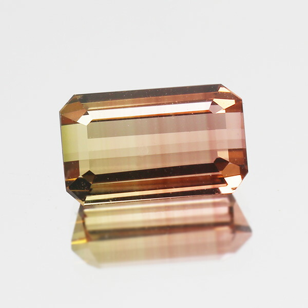 ☆バイカラートルマリン オクタゴン 1.73ct 限定1個 ※こちらのルースを使用してのカスタマイズもお受けできます。誕生石10月