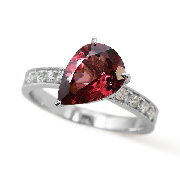 楽天市場】K10 Lucia シャンパンガーネット×CZ リング／ノワール ド