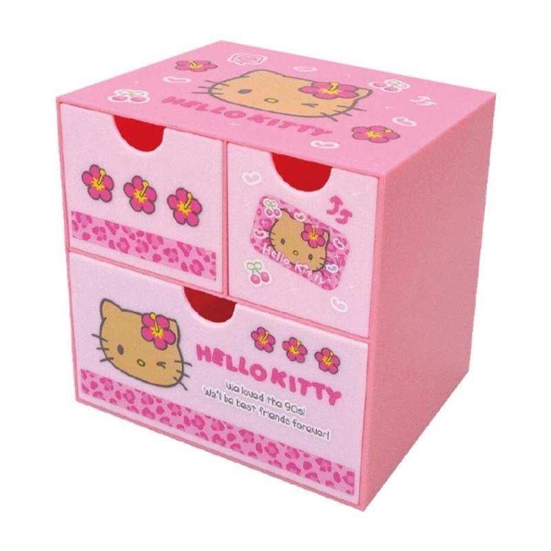 【2006年製★レア】ハローキティ　クリアチェスト　２段　引き出し　サンリオ 当時物 SANRIO サンリオ ハローキティ 2段チェスト