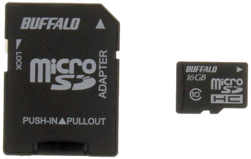 BUFFALO Class10 microSDHC歌留多 SD取り替えっこアダプタ RMSD-C10AB続きもの