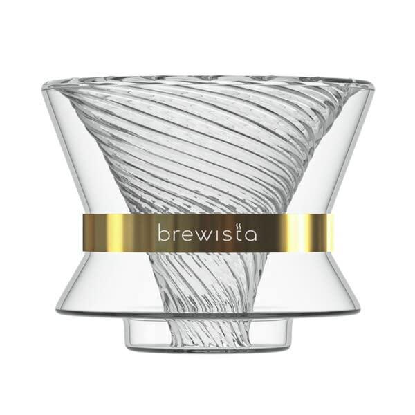 Brewista Tornado Duo Double Wall GlassDripper ブリューイスタ トルネード デュオ ダブルウォール ガラスドリッパー ベース付き|ベネフィメントショップ