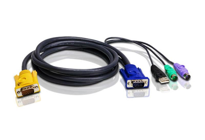 ATEN 3m PS/2-USB KVMケーブル 2L-5303UP|ベネフィメントショップ