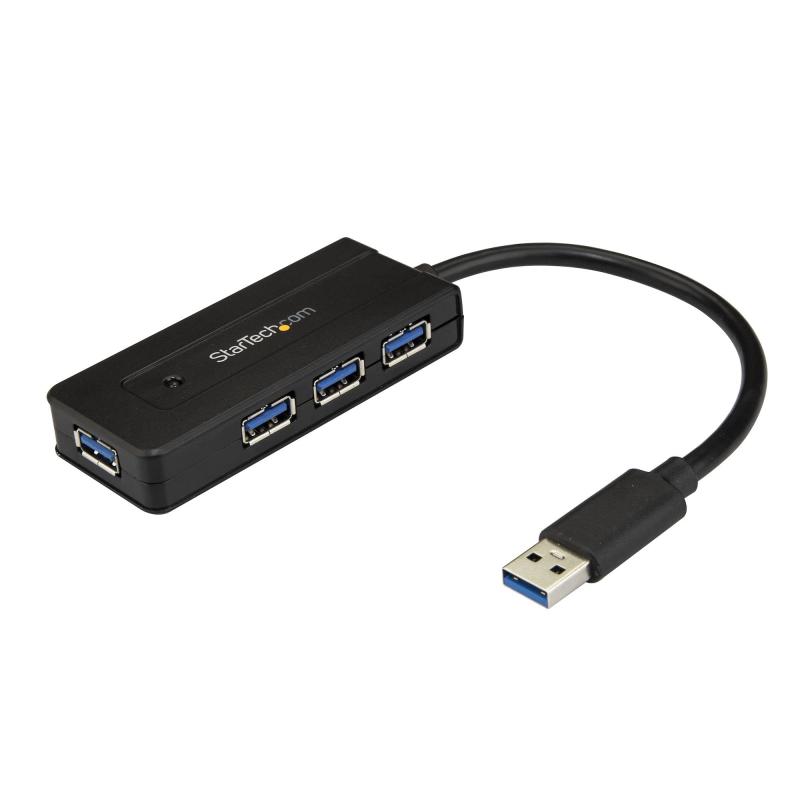 StarTech.com 4界面USB 3.0こしき/手っとり早い申し受ける/USB-A x4/SuperSpeed 5Gbps/USB2階建てバス力強さ \u0026amp; セルフ力強さ(ACアダプター属する)/USB 3.1 Gen 1/小型USBこしき ST4300MINI